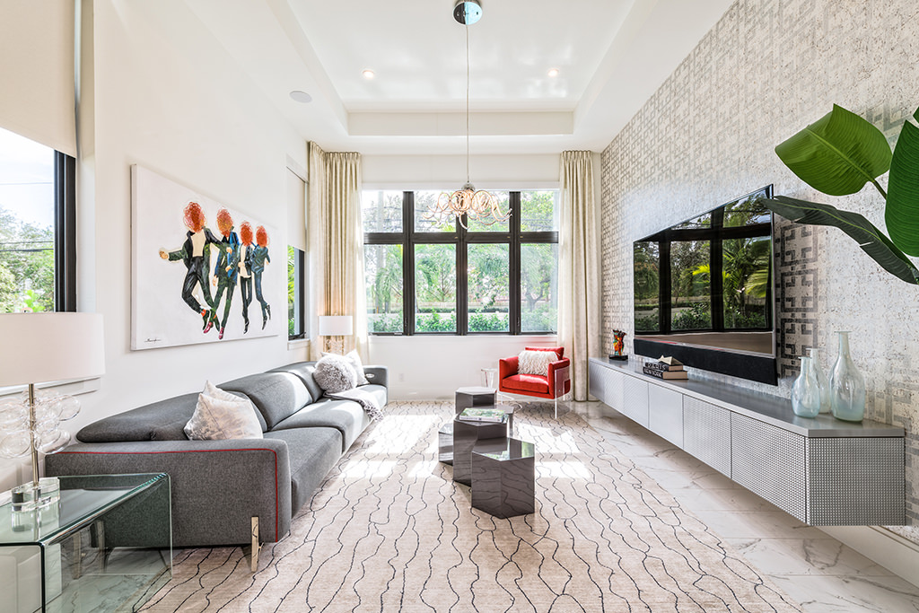 Beautiful light filled room designed by Clive Daniel award winning interior designer
